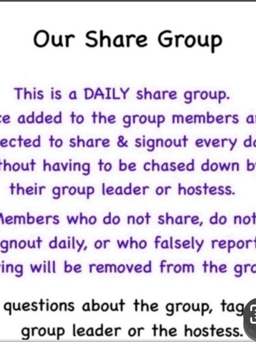 DAILY SHARE GROUP ASSIGNMENTS - Picture 2 of 3